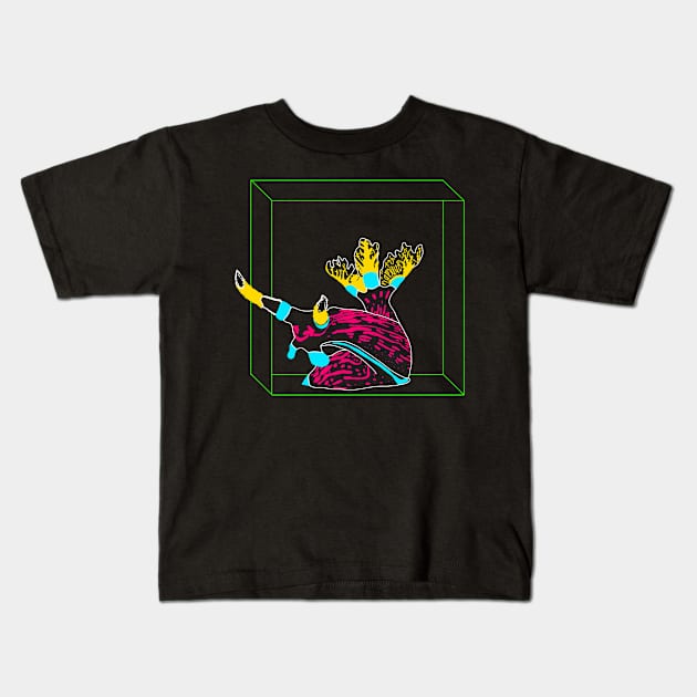 Nudibranch in a box Kids T-Shirt by Namwuob